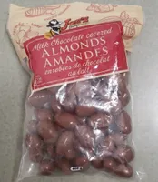 Amandes enrobées de chocolat au lait