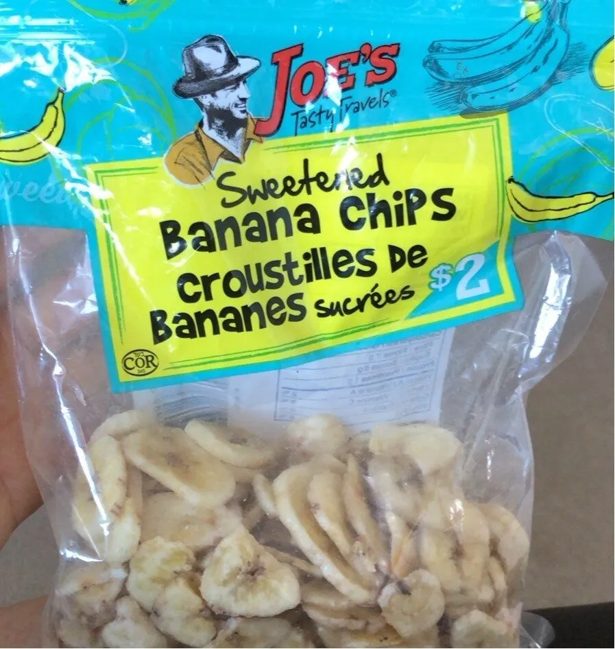 Croustilles de bananes sucrees