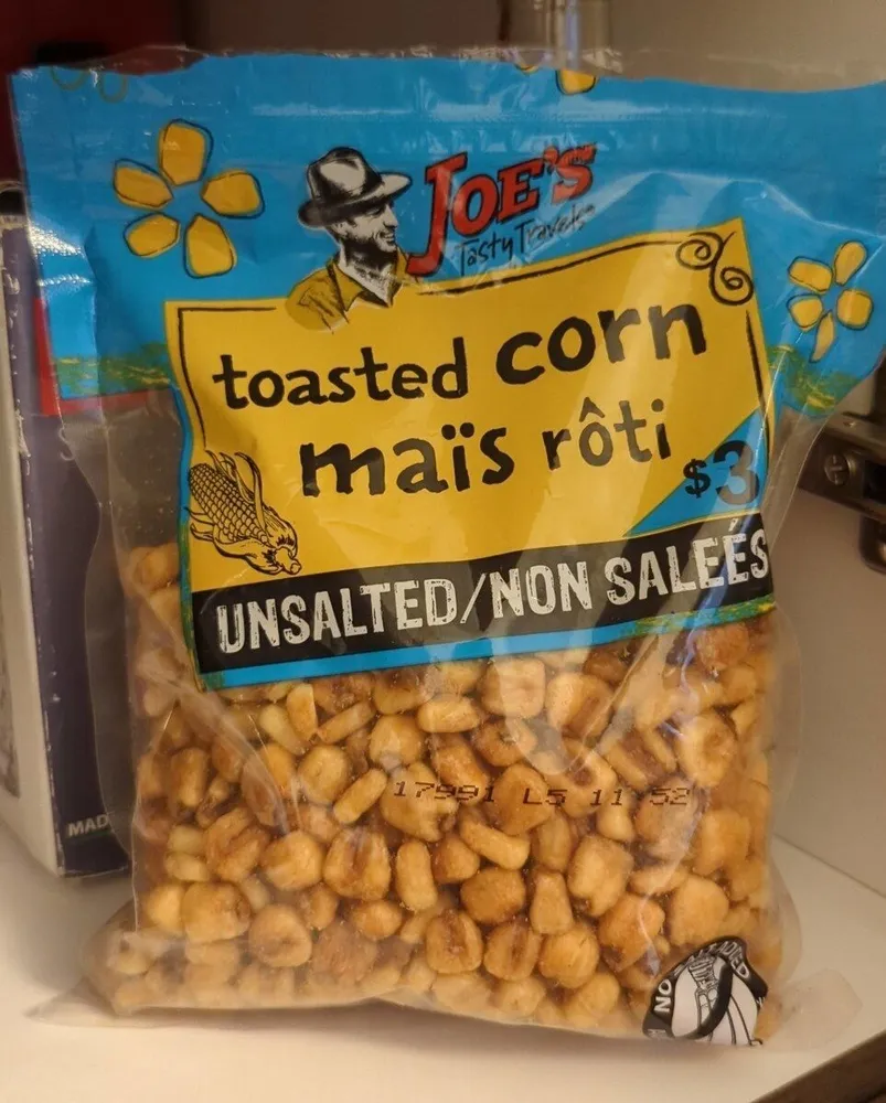 Maïs rôti non salées