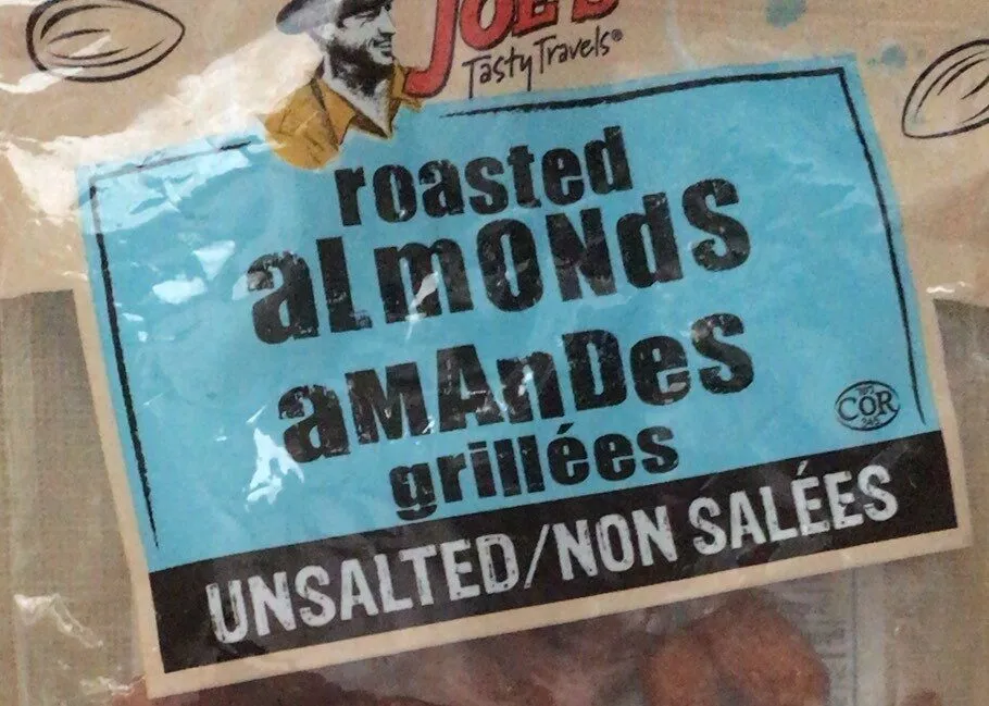 Roasted almonds unsalted
