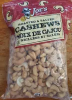 Noix de cajou grillées et salées