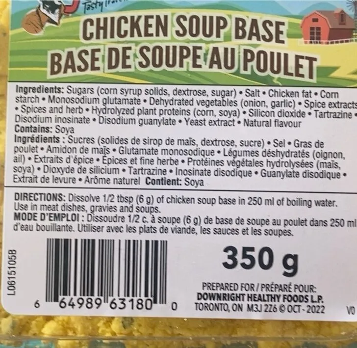 Base de soupe au poulet