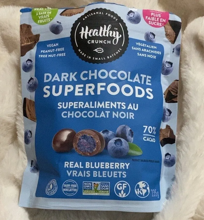 Dark Chocolate Superfoods Real Blueberry