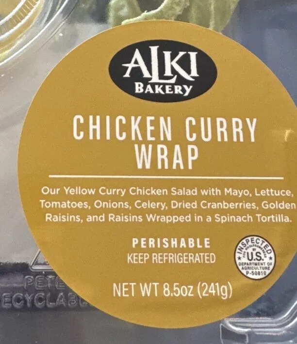 Chicken Curry Wrap