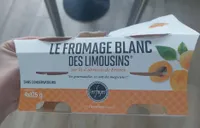 Fromage blanc des limousins sur lit d'abricots