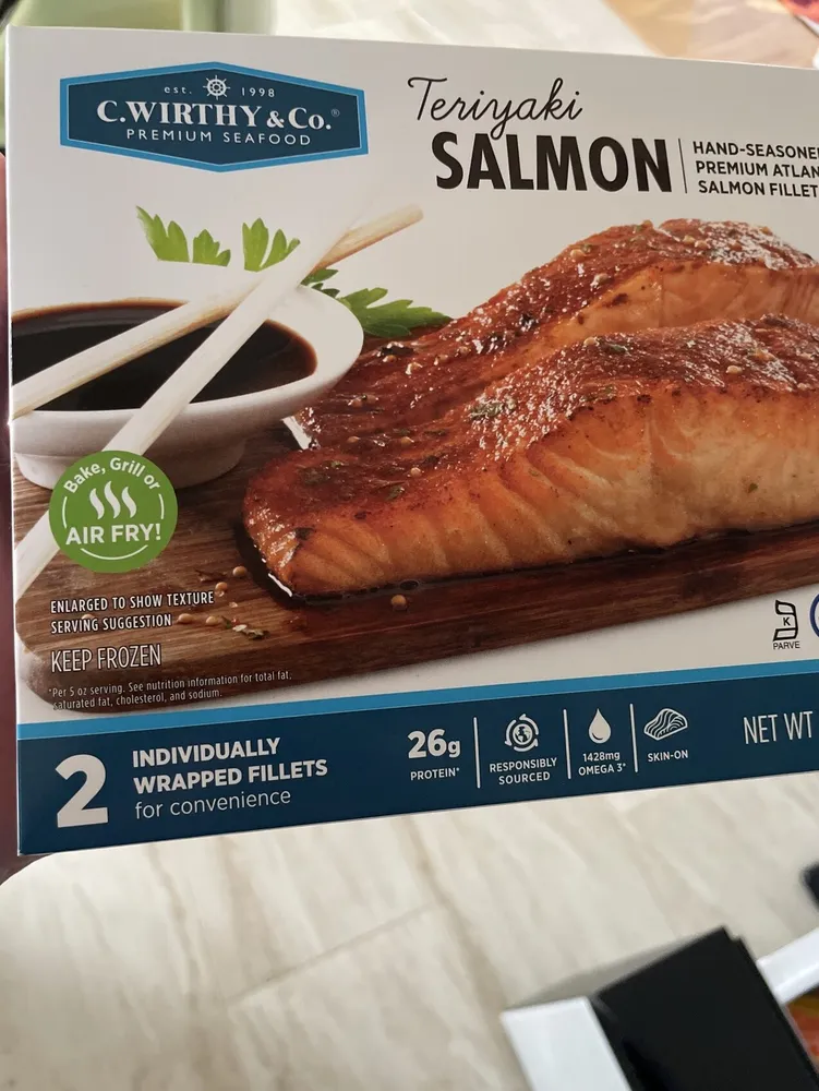 Teriyaki Salmon Hand-Seasoned Premium Atlantic Salmon Fillets
