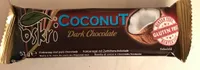 Barre à la noix de coco au chocolat noir