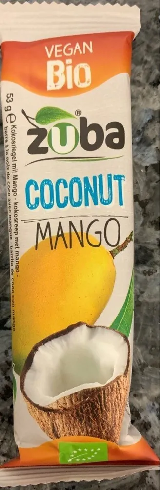 Barrita de coco con mango