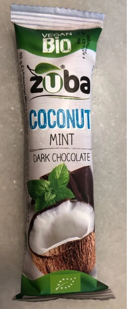 Coconut mint dark chocolate