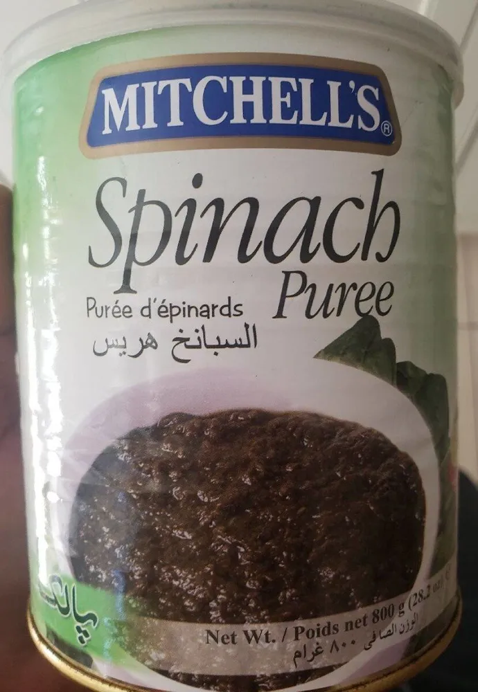 Spinach puree