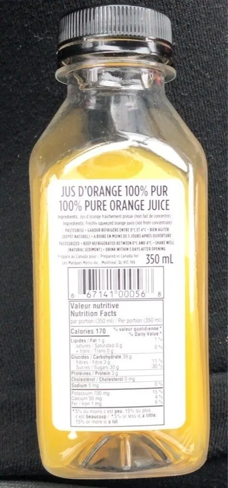Orange juice 100% Pur