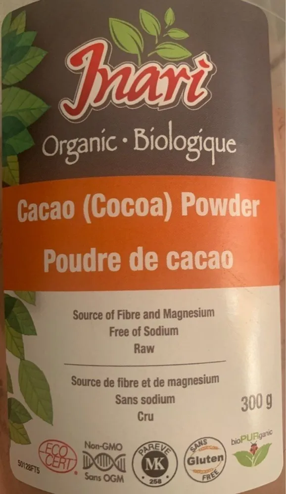 Poudre de Cocao, Biologique