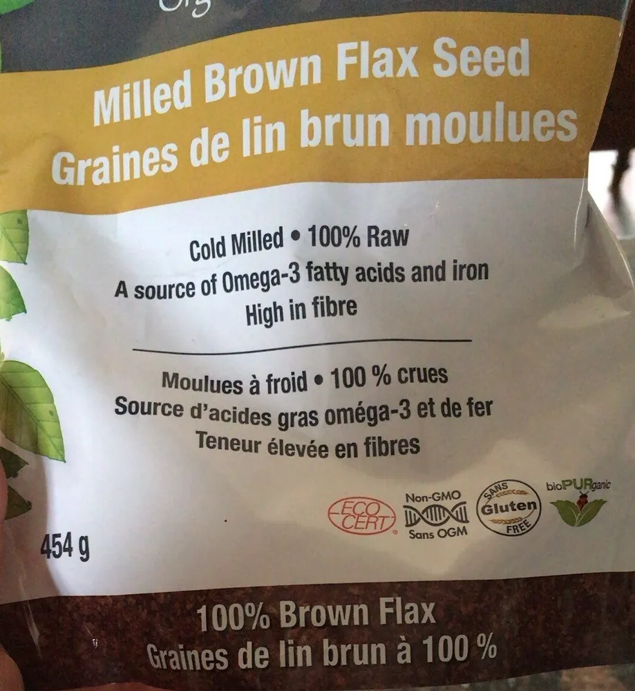 Graines de lin moulues