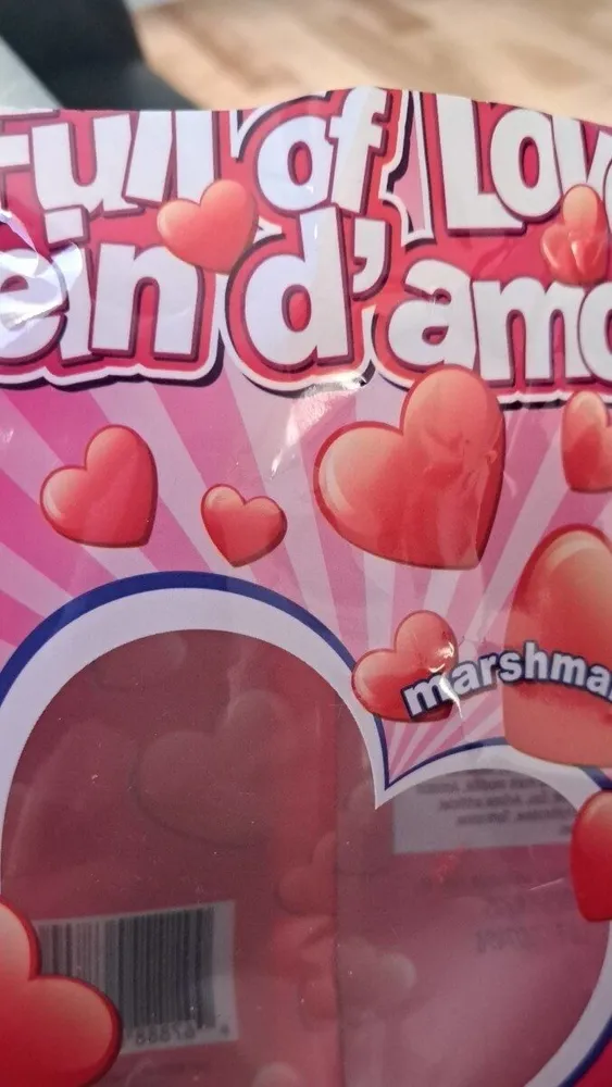 Guimauve aux fraises plein d 'amour