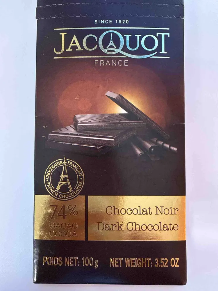 Chocolat Noir Dark Chocolate 74% Cacao Cocoa