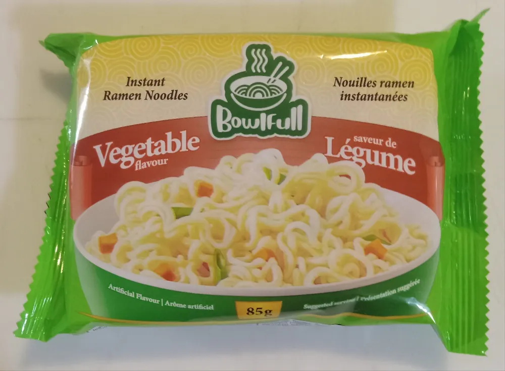 Vegetable Flavour Instant Ramen Noodles