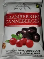 Canneberges enrobées chocolat