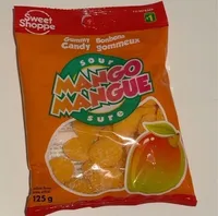 Sour Mango Mangue Gummy Candy Bonbons gommeux