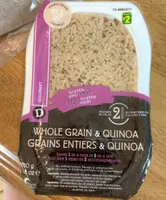 Riz grains entiers et quinoa
