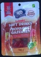 Gummy soft drinks