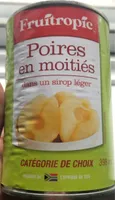 Poires en moitié