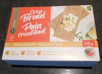 Pain croustillant seigle et blé