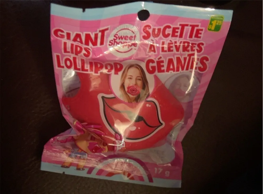 Giant lip lollipop