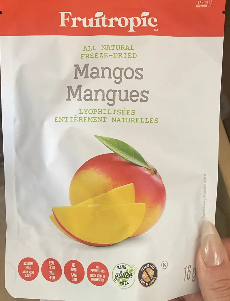 Mangue lyophilisées