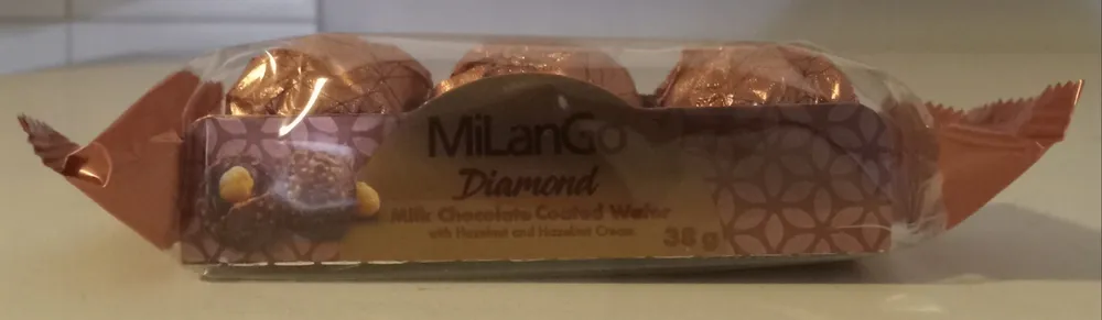 Milk Chocolate Coated Wafer with Hazelnut and Hazelnut Cream