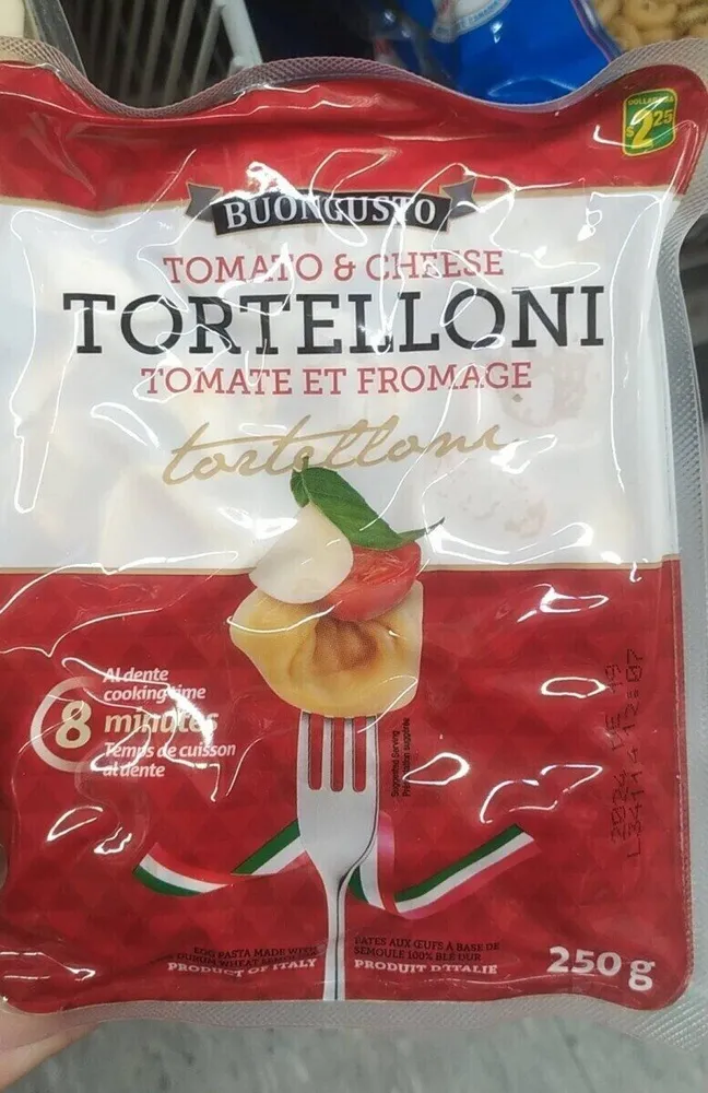 Tortelloni tomate et fromage