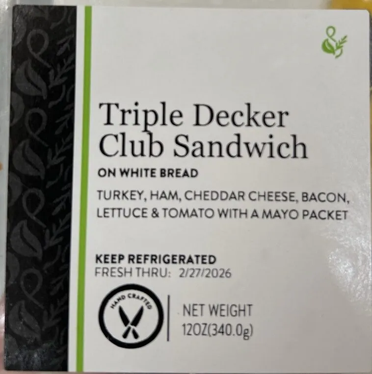 triple decker club sandwich