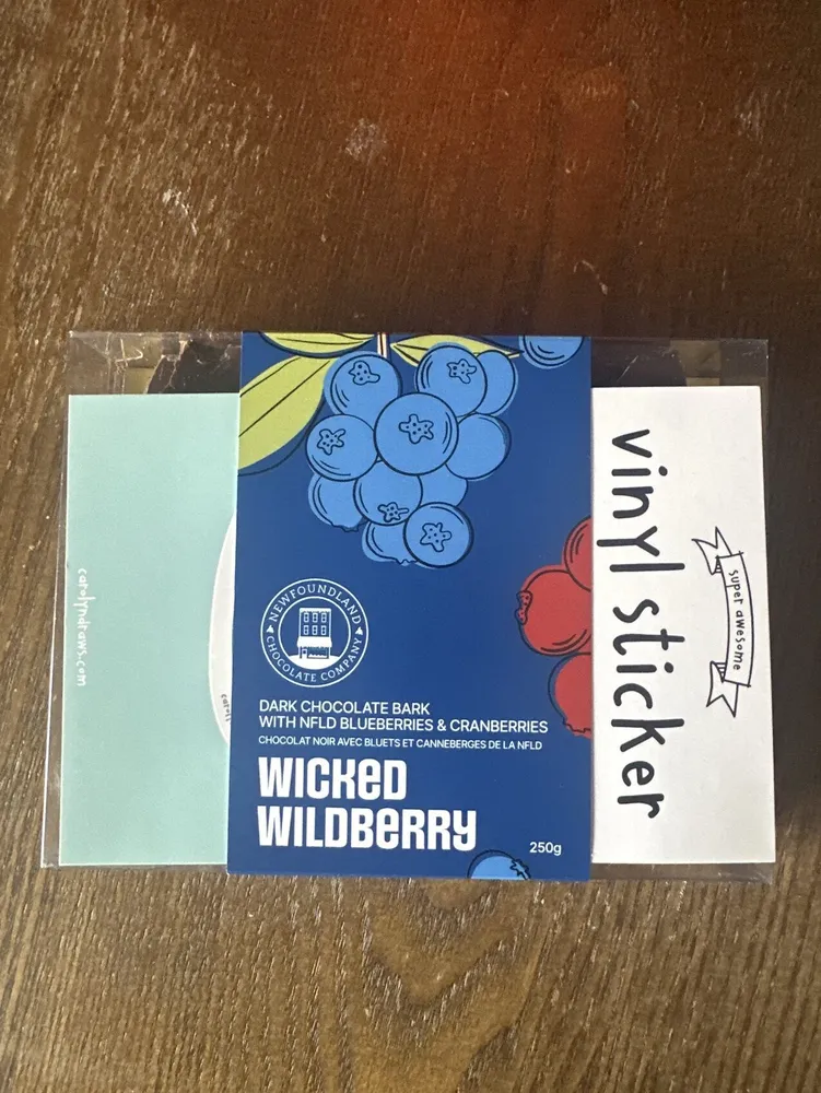 Wicked Wildberry: Dark Chocolate Bark With Bluberries & Cranberries