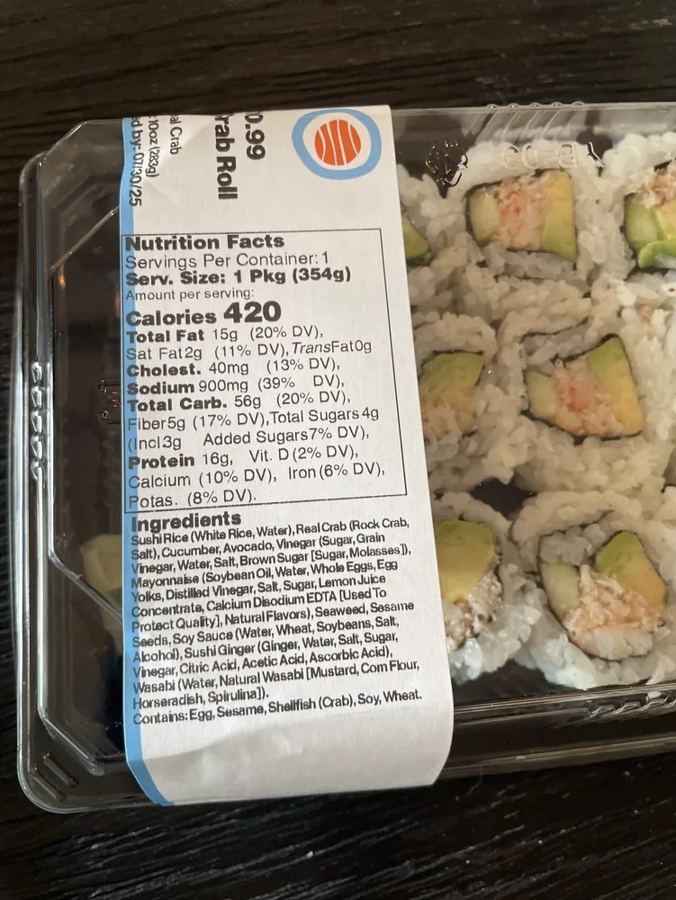 Real Crab Roll