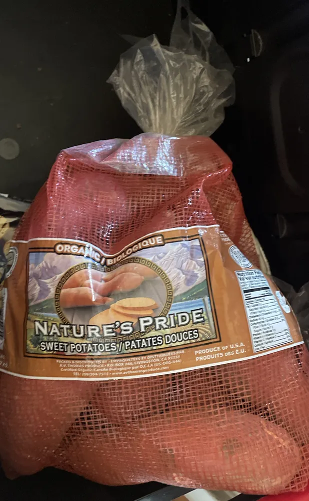 Organic sweet potatoes