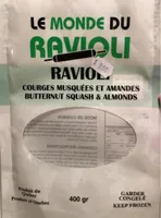 Ravioli courges musquees et amandes