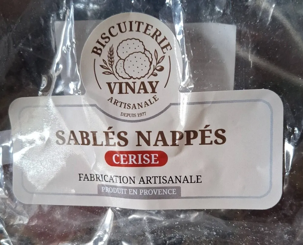 Sablés nappes cerise