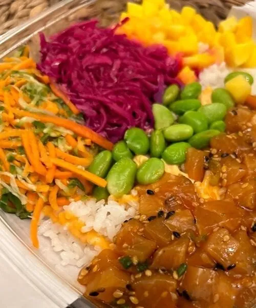 Salmon poke bowl
