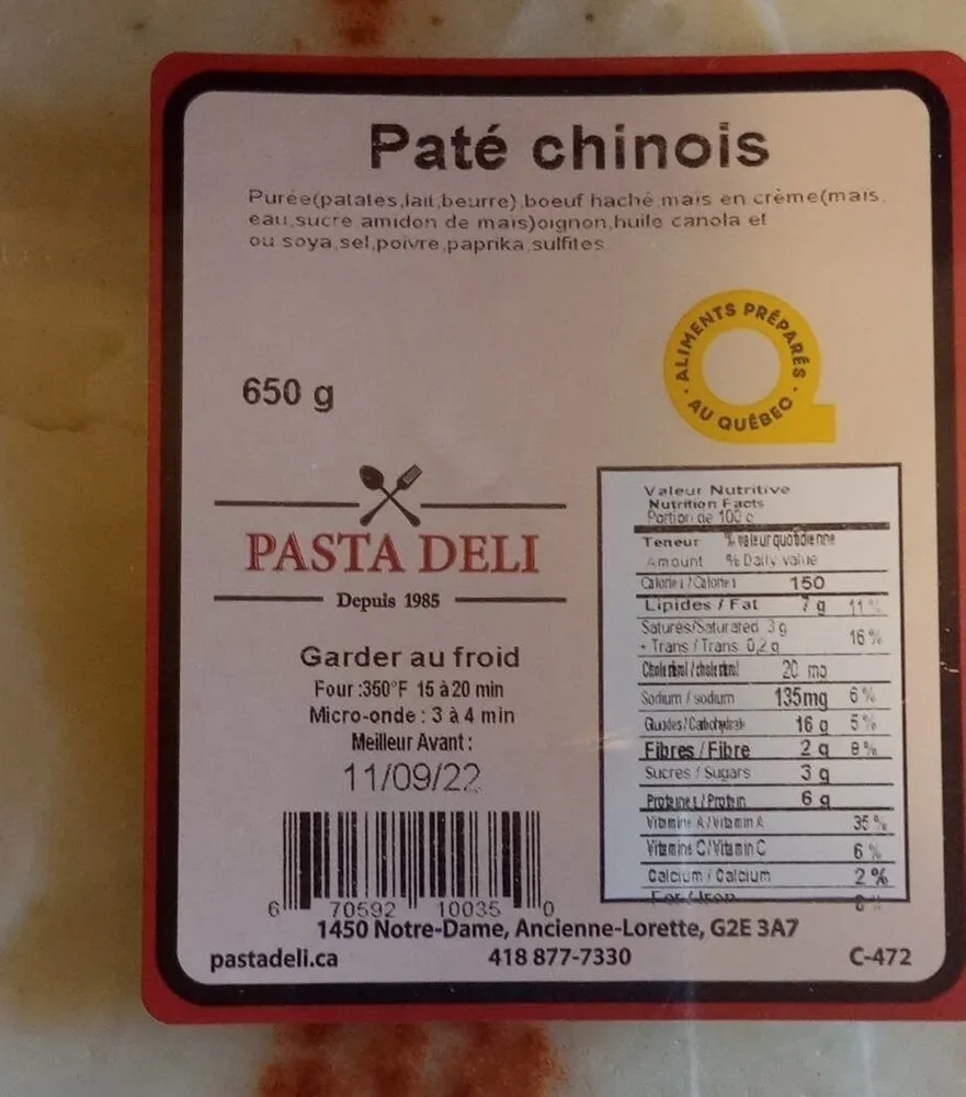 Pâté chinois