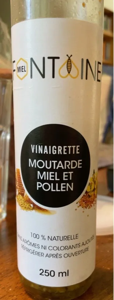 Vinaigrette moutarde miel et pollen