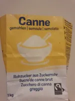 Canne gemahlen | semoule | semolato Rohzucker aus Zuckerrohr | Sucre de canne brut | Zucchero di canna greggio