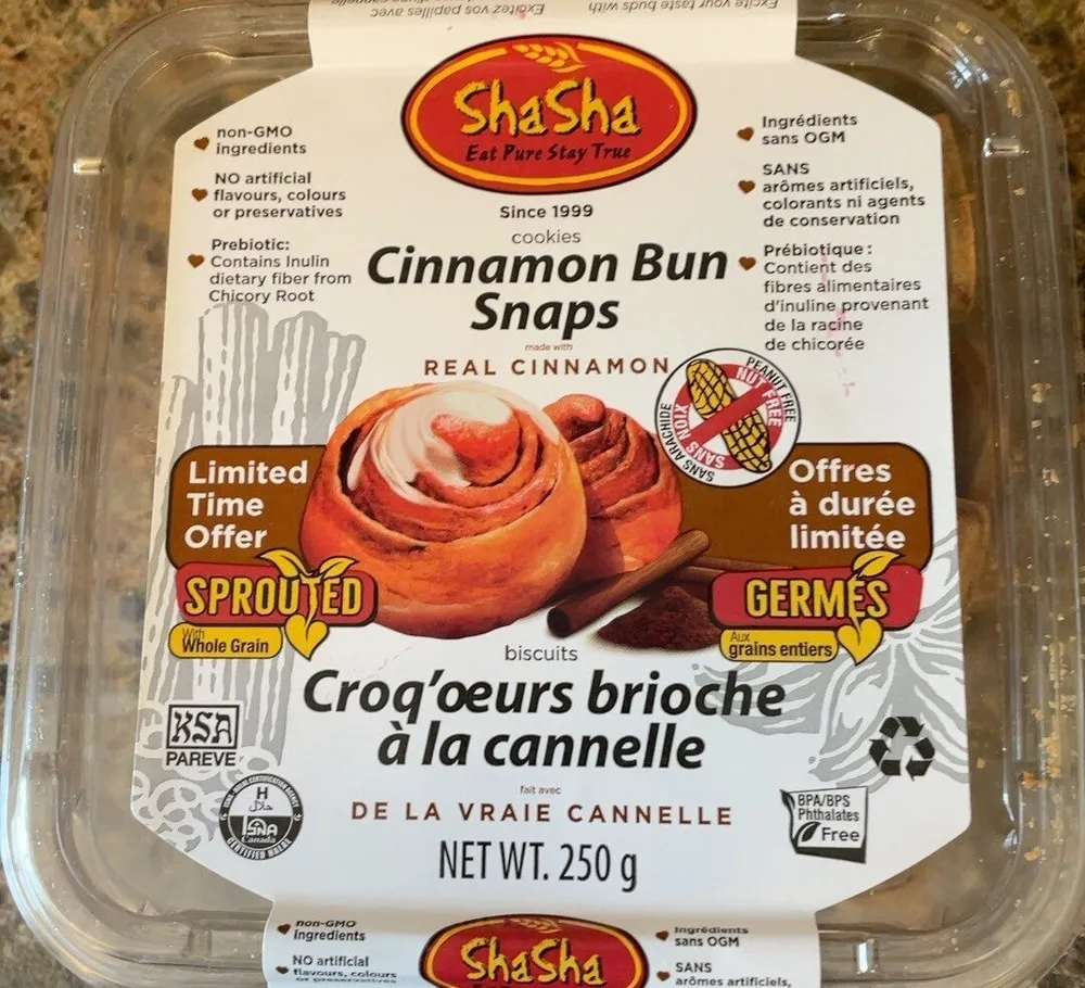 Cinnamon Bun Snaps