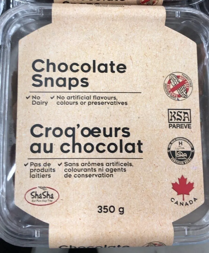 Chocolate snaps