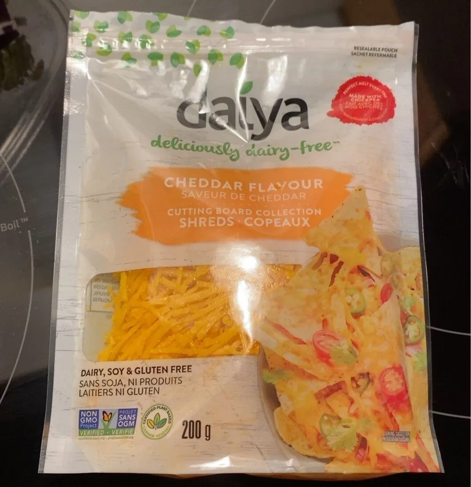 dairy free cheddar shredded cheese