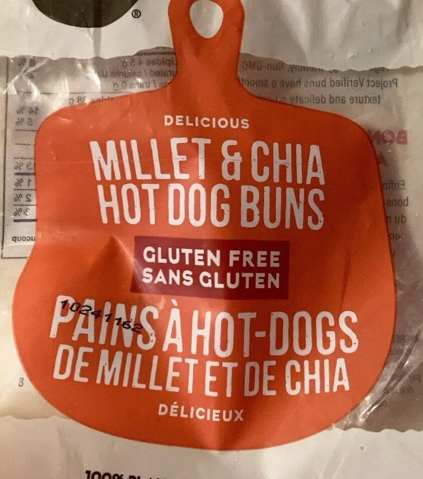 Gluten Free Hot Dog Buns Millet & Chia