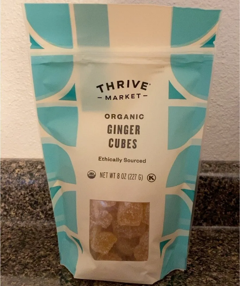 Organic ginger cubes