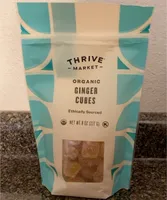 Organic ginger cubes