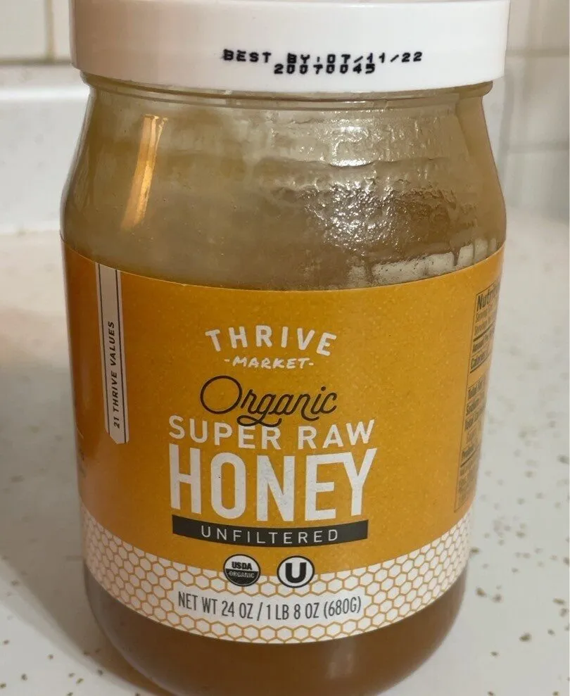 Organic super raw honey