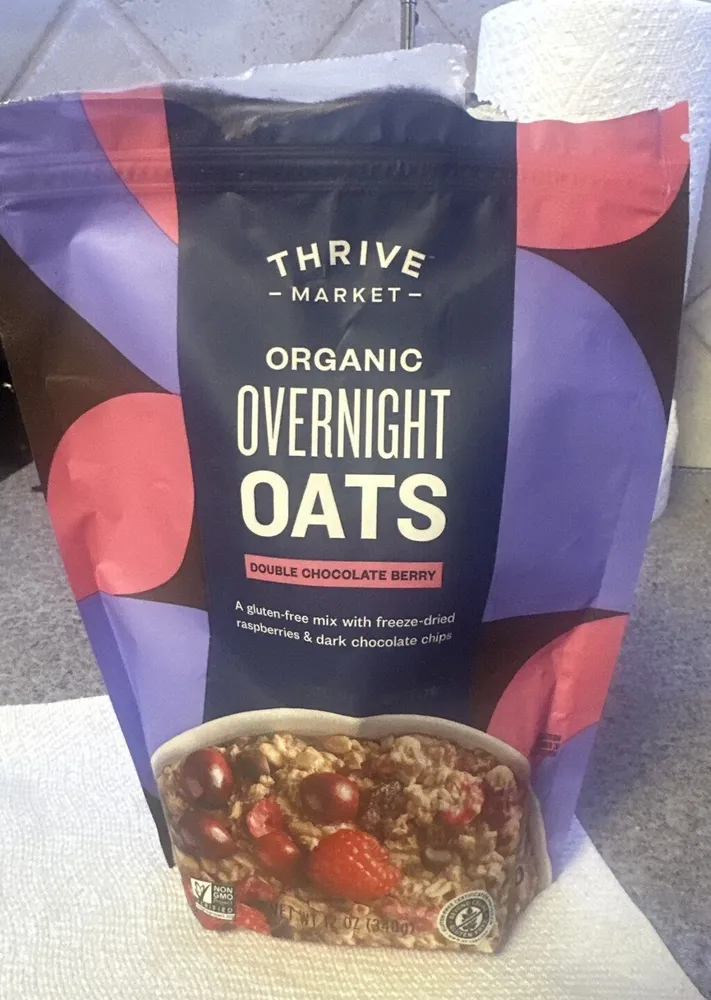 Organic Overnight Oats Double Chocolate Berry