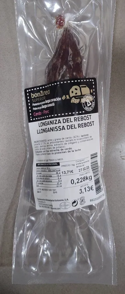 Longaniza del rebost