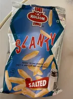 Slanty salted chips